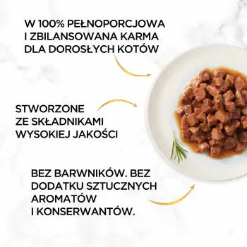 Purina Gourmet Gold z wołowiną i kurczakiem w sosie 85g