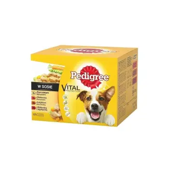 PEDIGREE Wołowina, kurczak i indyk w sosie 24x100g