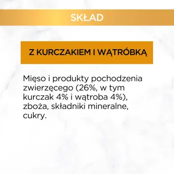 Purina Gourmet Gold kurczak/ wątróbka w sosie 85g