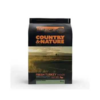 COUNTRY&NATURE Turkey With Vegetables Recipe Adult Dog Small Breeds 3kg