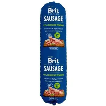 Brit Premium By Nature Sausage Chicken & Venision Kurczak Z Dziczyzną 800g