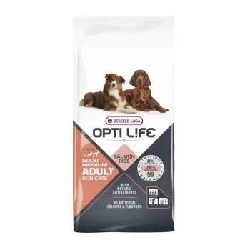 Versele-Laga Opti Life Adult Skin Care Medium&Maxi Z Łososiem 12,5kg