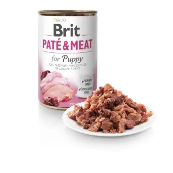 Brit Pate & Meat Puppy Kurczak Z Indykiem 400g