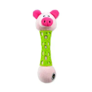 Be Fun Toy zabawka dla psa z TPR i pluszu świnka puppy 17cm