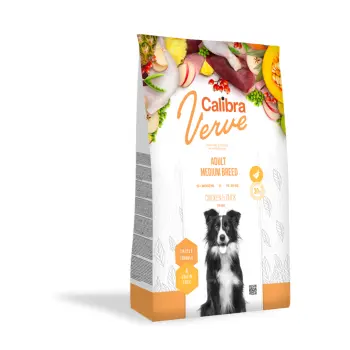 Calibra Dog Verve Adult Medium Breed Chicken & Duck 12kg