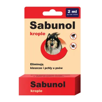 Laboratorium DermaPharm Sabunol Krople Przeciw Pchłom I Kleszczom 2ml