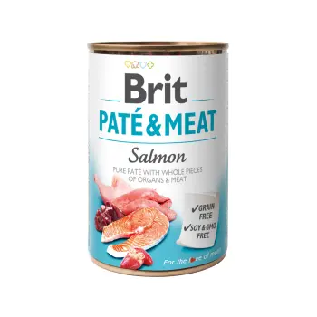 Brit Pate & Meat Z Łososiem 400g