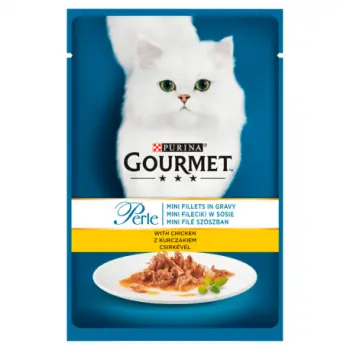 Purina Gourmet Perle Karma dla kotów mini fileciki w sosie z kurczakiem 85 g