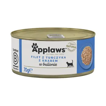 APPLAWS Tuna Fillet With Crab In Broth Tin 70g