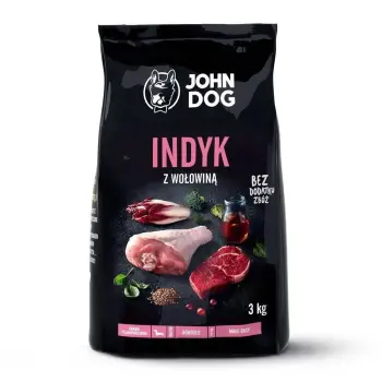 John Dog Karma Sucha Indyk Z Wołowiną 3kg