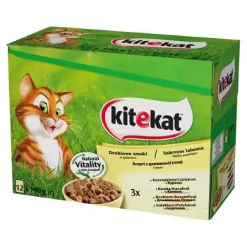 KITEKAT Drobiowe Dania W Galaretce 12x100g