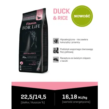 Fitmin For Life Duck & Rice 14kg