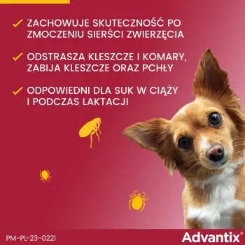 Bayer Advantix Krople Na Kleszcze I Pchły 4x0,4ml