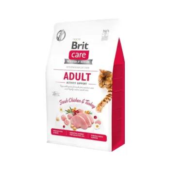 Brit Care Cat Grain-Free Aldut Activity Support Z Kurczakiem I Indykiem 7kg