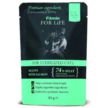 Fitmin Cat For Life Sterilized Salmon 85g