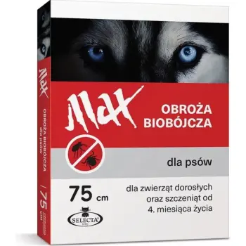 SELECTA HTC Obroża Przeciw Insektom Dla Psów 75cm Czerwona