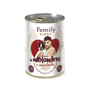 FAMILY FIRST Adult Wołowina Z Marchewką 400g