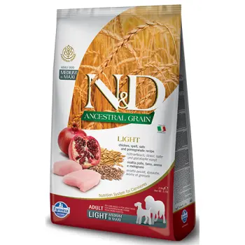 Farmina N&D Ancestral Grain Canine Light Adult Medium&Maxi 2,5kg