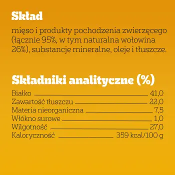 Pedigree Ranchos Originals Przysmak Dla Dorosłych Psów Z Wołowiną 70g