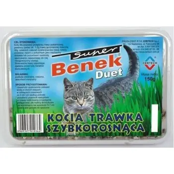 CERTECH-SUPER BENEK Trawka Duet Dla Kota Dzielone Opakowanie 150g