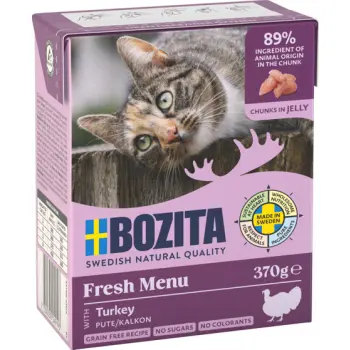 BOZITA Cat Kawałki Indyka W Galaretce 370g