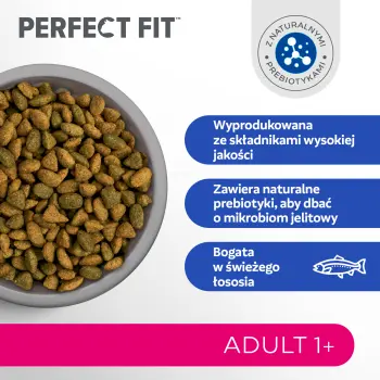 PERFECT FIT Adult 1+ Z Łososiem 750g