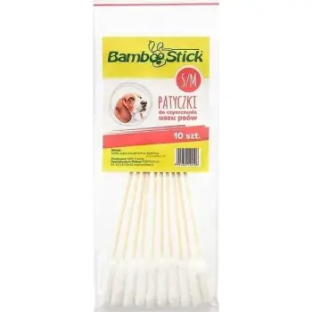 BambooStick Patyczki Do Czyszczenia Uszu Psów S/M 10szt