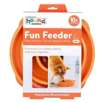 FUN FEEDER -Mini Miska spowalniająca jedzenie pomarańczowa