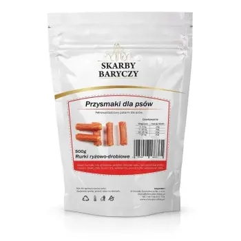 SKARBY BARYCZY Rurki ryżowe z kurczaka 500g