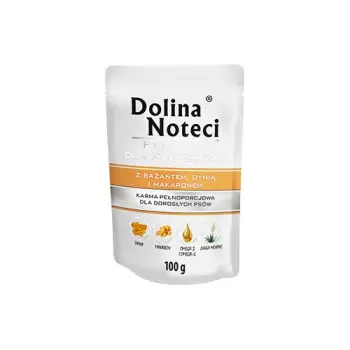 Dolina Noteci Premium Dla Psów Małych Ras Z Bażantem, Dynią I Makaronem 100g