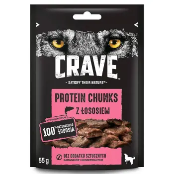 Crave Protein Chunks Z Łososiem 55g