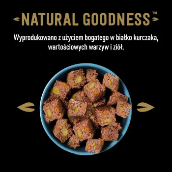 Cesar Natural Goodness Bogata W Kurczaka, Przybrana Batatem, Groszkiem I Żurawiną 400g