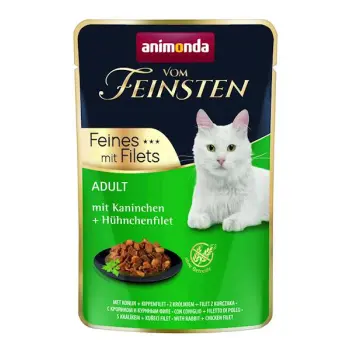 ANIMONDA Cat Vom Feinsten Adult Królik + Filet Z Kurczaka Saszetka 85g