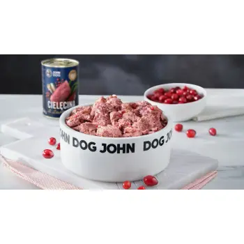 John Dog Berry Line Adult Cielęcina Z Żurawiną 400g