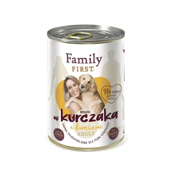 FAMILY FIRST Adult Kurczak Z Burakami 400g