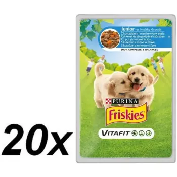 FRISKIES Pies Junior Sos Kurczak & Marchewka 20x100g