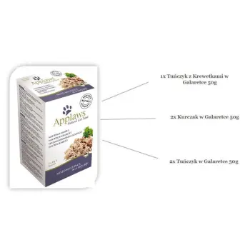 APPLAWS Natural Cat Food Multipack In Jelly 5x50g