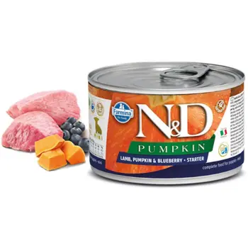 Farmina N&D Pumpkin Grain Free Canine Lamb Pumpkin & Blueberry Starter Mini 140g