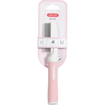 Zolux Anah Grzebień Do Wyczesywania Pcheł Dla Kotów Pudrowy Róż U