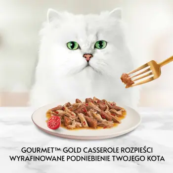 Purina Gourmet Gold z wołowiną i kurczakiem w sosie z pomidorami 85g