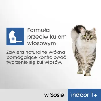 PERFECT FIT Indoor 1+ Z Kurczakiem I Groszkiem, Z Łososiem I Marchewką 4x85g