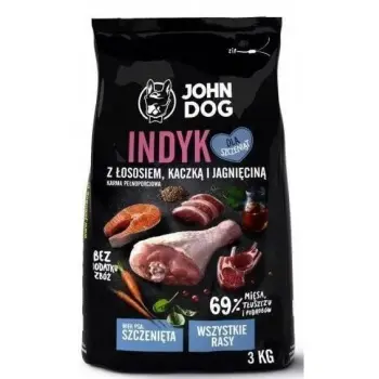 John Dog Karma Sucha Indyk Z Łososiem, Kaczką I Jagnięciną 3kg