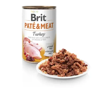 Brit Pate & Meat Z Indykiem 400g