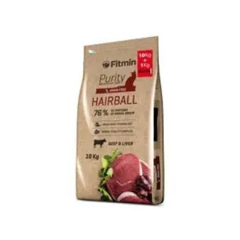 Fitmin Purity Hairball Wołowina 10kg + 1kg