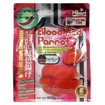 Hikari Cichlid Blood-Red Parrot Plus Medium 600g