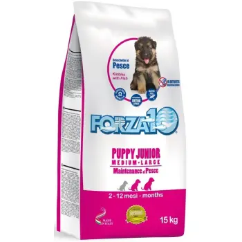 FORZA10 Maintenance Puppy Junior Dla Psów Dużych I Średnich Ras Z Rybą 15kg