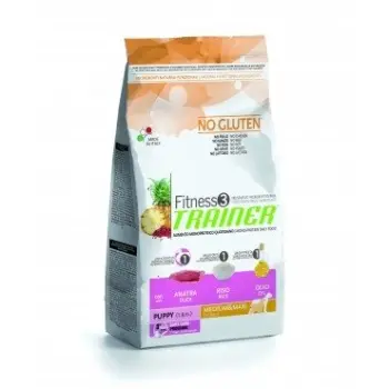 Trainer Fitness 3 Puppy Medium & Maxi Duck & Rice 12,5kg