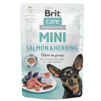 Brit Care Mini Filety W Sosie Z Łososia I Śledzia 85g