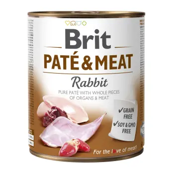 Brit Pate & Meat Z Królikiem 800g