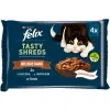 Felix Tasty Shreds Mokra Karma Dla Kota Z Kaczką I Indykiem W Sosie 4x80g